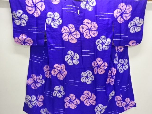 JAPANESE KIMONO / ANTIQUE JUBAN / SILK / SHIBORI / NEJIRI UME